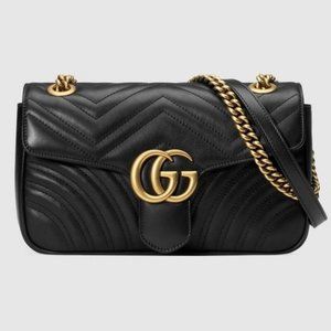 NWT Gucci GG Marmont Small Matelasse Shoulder Bag